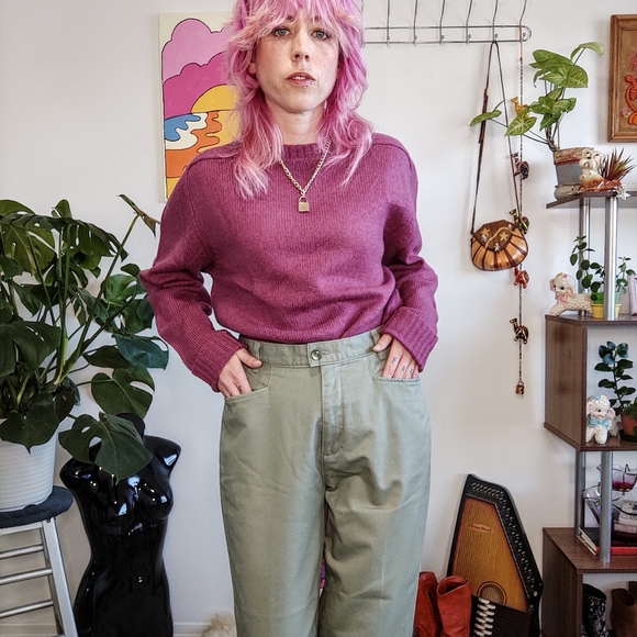 Vintage 80s Green Mom Jeans - Picture 3 of 10